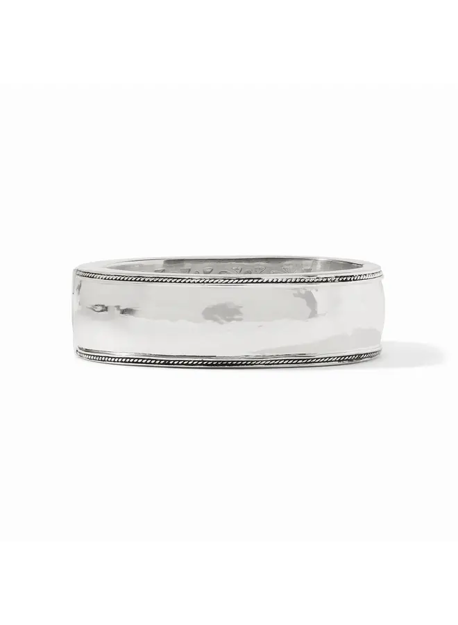 Cannes Statement Hinge Bangle Silver