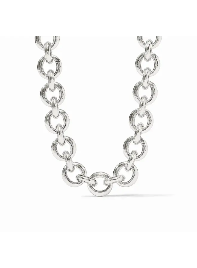 Cannes Link Necklace Silver