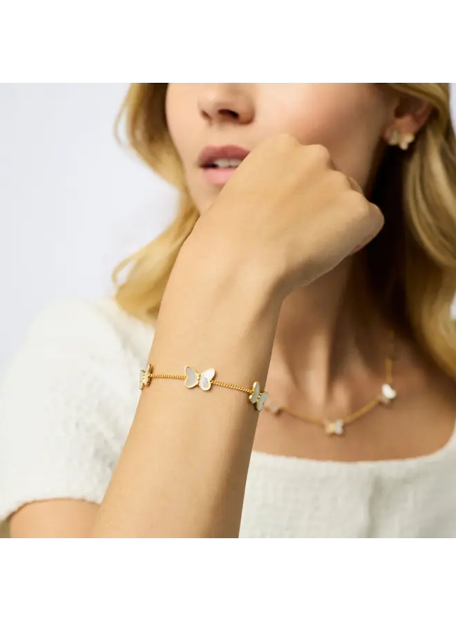 Papillon Delicate Bracelet Mother of Pearl