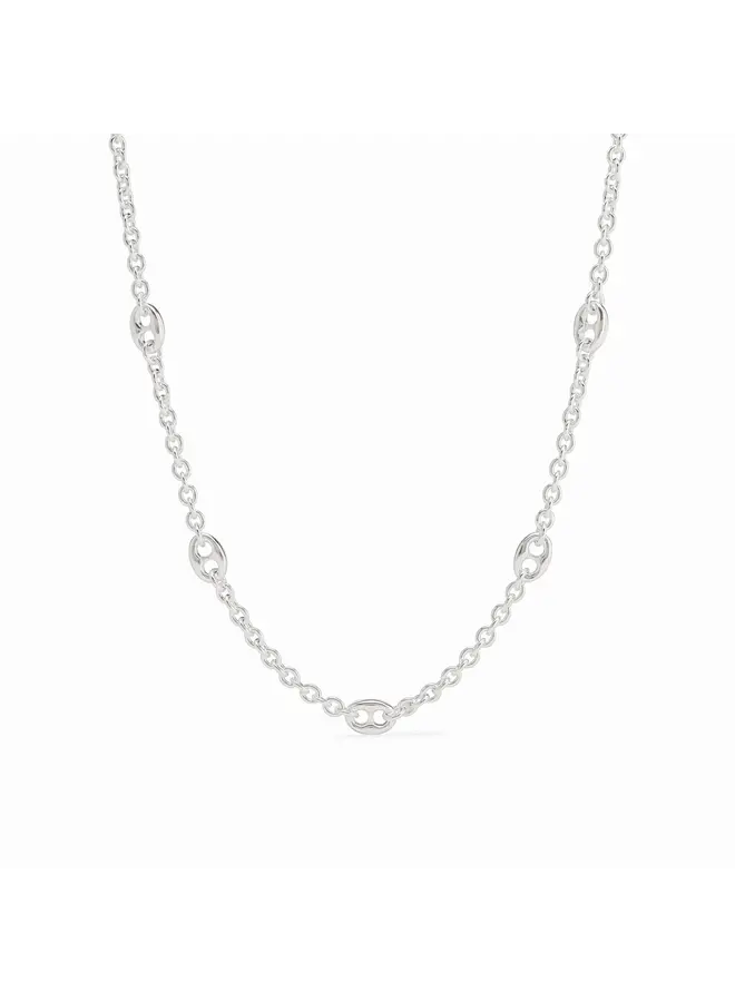 Laguna Delicate Station Necklace Silver