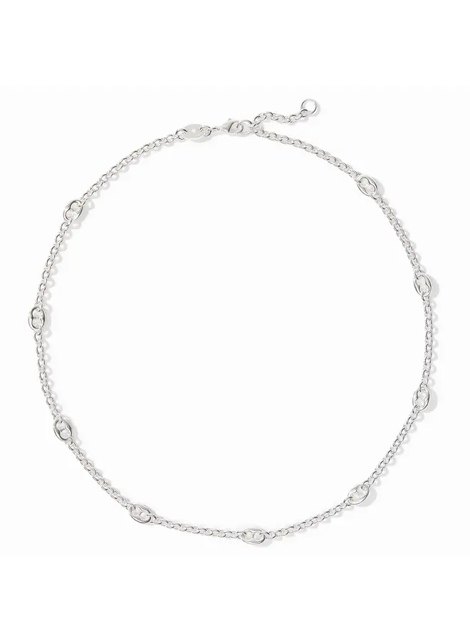 Laguna Delicate Station Necklace Silver