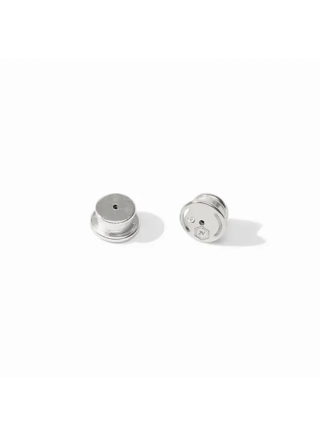 Wave Circle Stud Silver