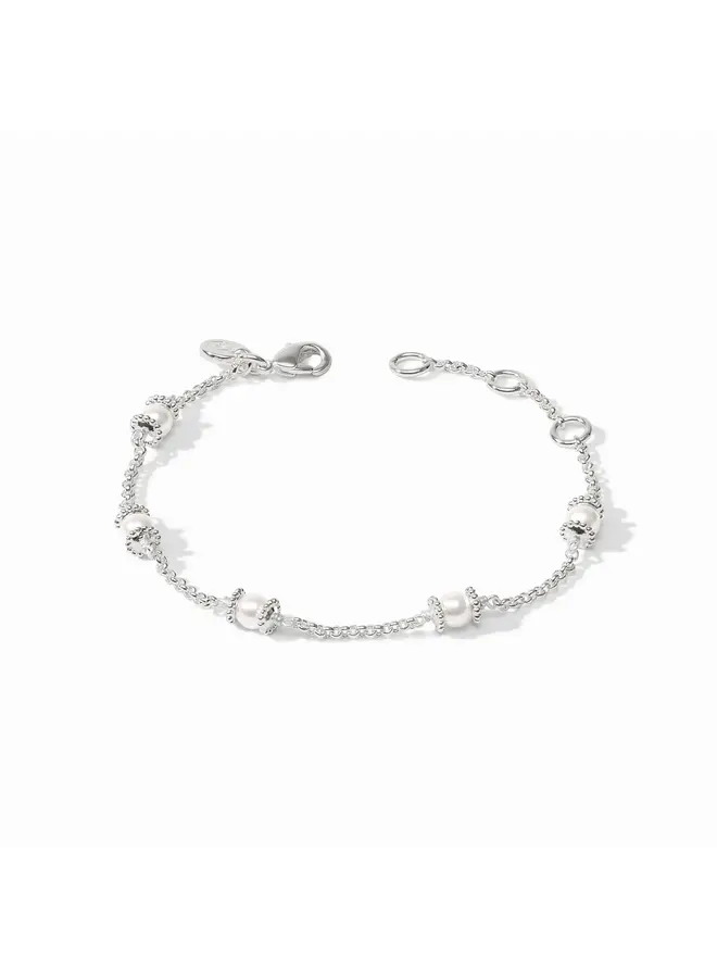 Hydra Delicate Bracelet Pearl Silver
