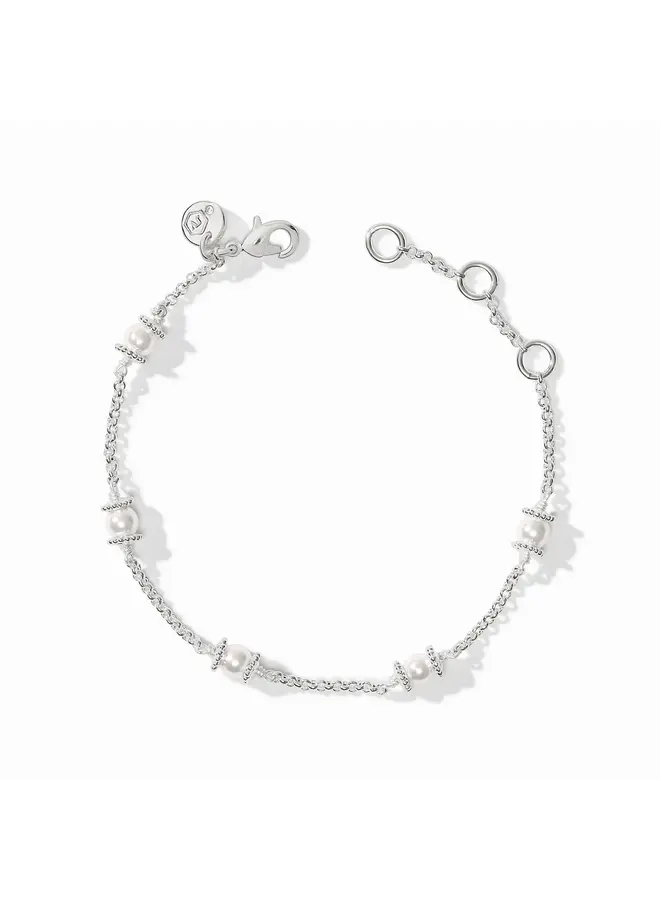 Hydra Delicate Bracelet Pearl Silver