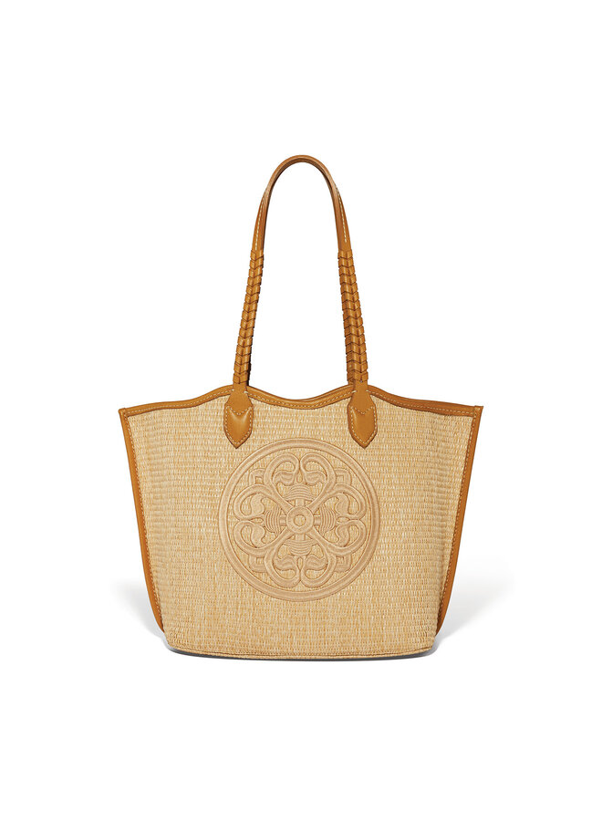 Bruna Large Straw Tote Blonde