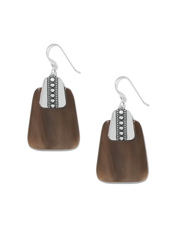 Pretty Tough Geo Horn French Wire Earrings