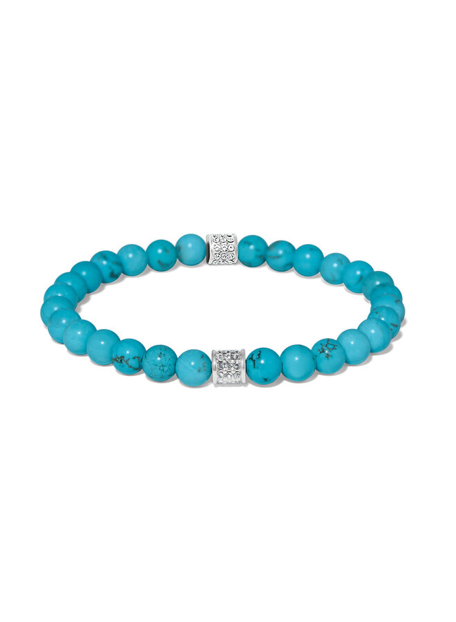 Meridian Petite Turquoise Stretch Bracelet
