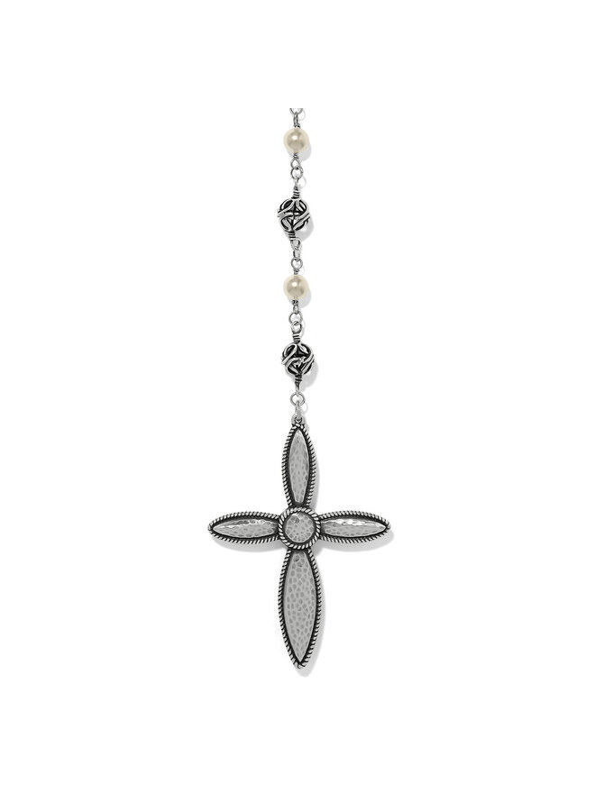 Ferrara Lacrima Rosary Necklace