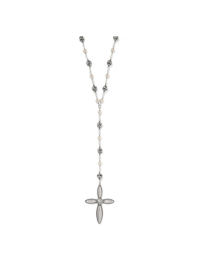 Ferrara Lacrima Rosary Necklace