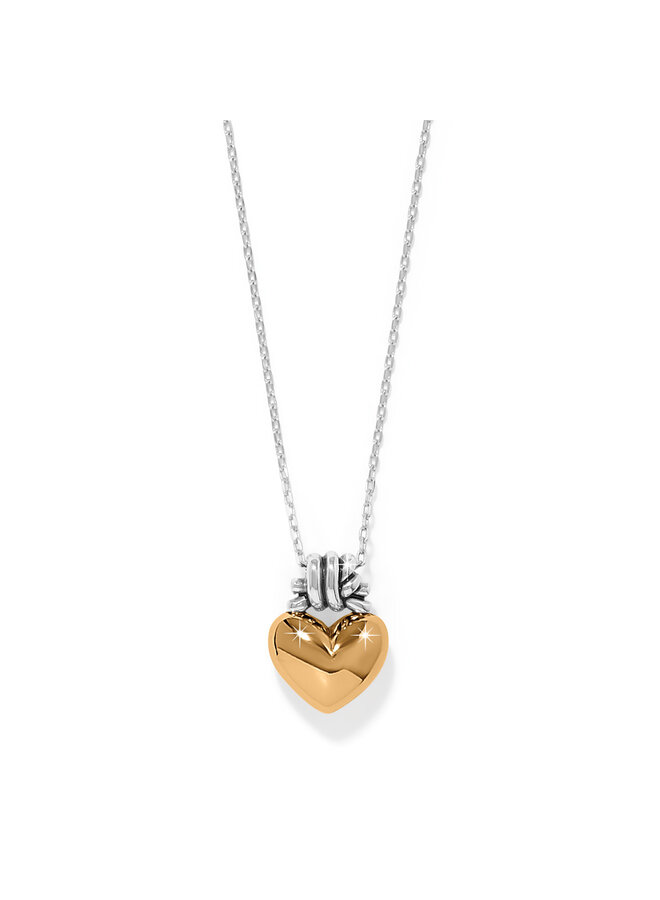 Interlok Love Knot Heart Necklace