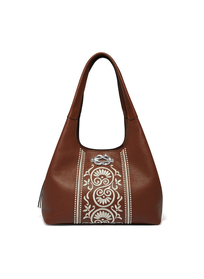 Selene Embroidered Shoulder Bag