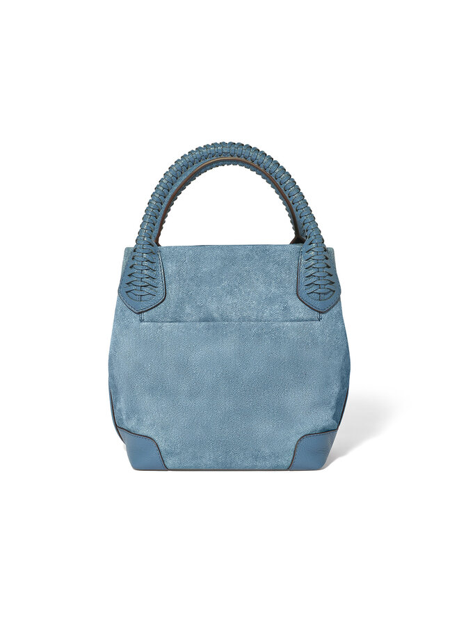 Reina Suede Medium Tote Denim