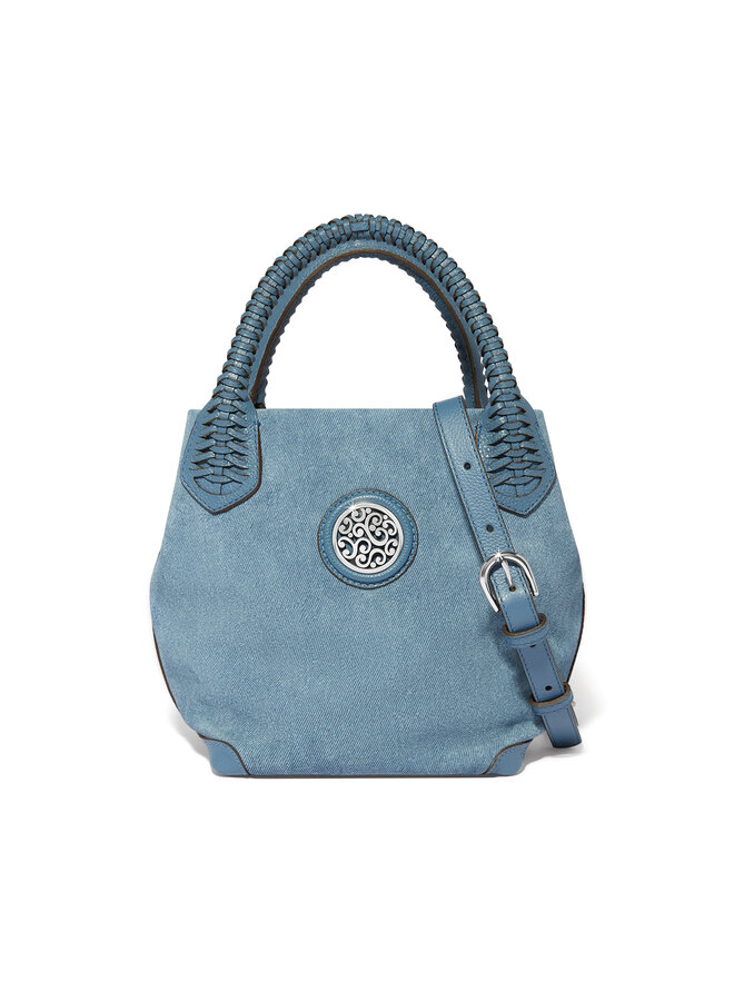 Reina Suede Medium Tote Denim