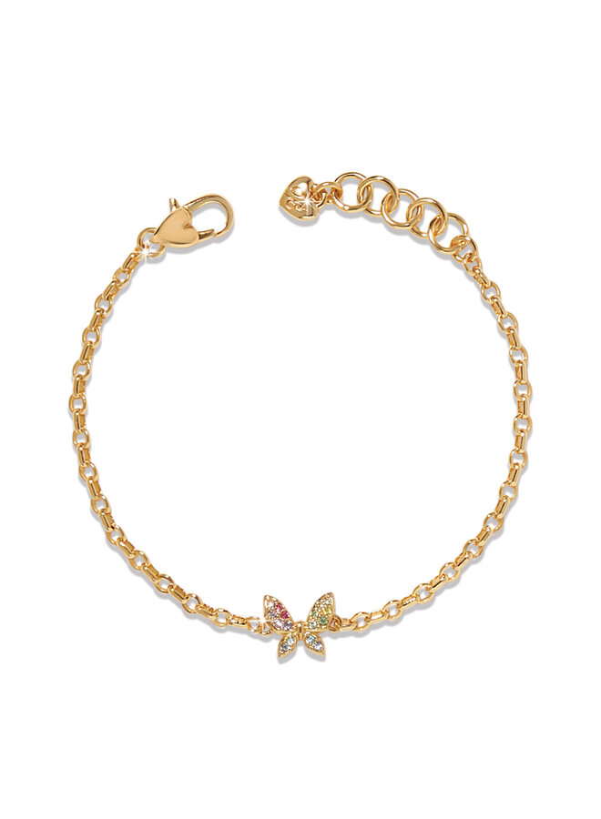 Enchanting Gem Butterfly Bracelet