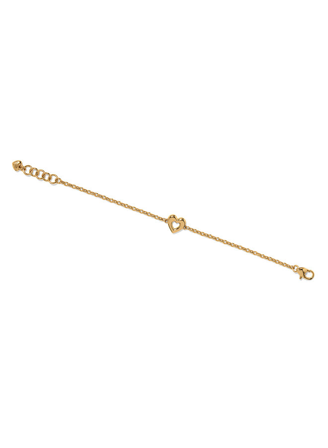 Enchanting Gem Heart Bracelet