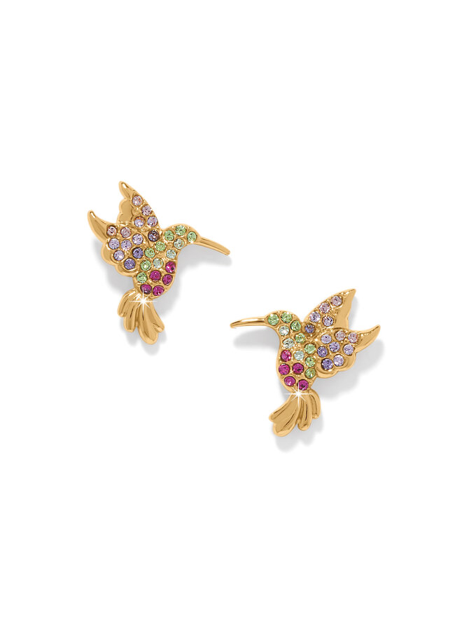 Enchanting Gem Hummingbird Earrings