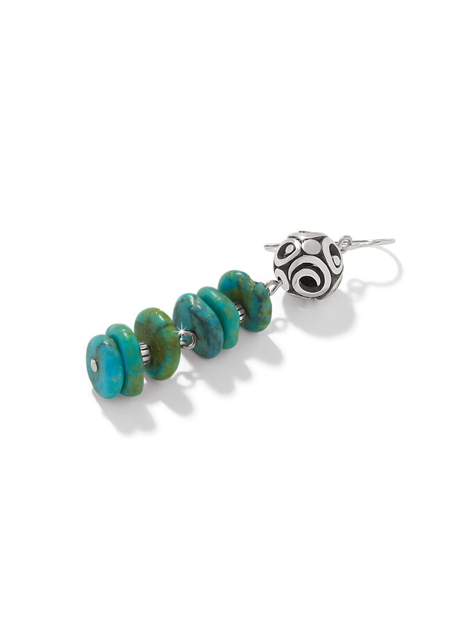Contempo Sonoma Verde Blue French Wire Earrings