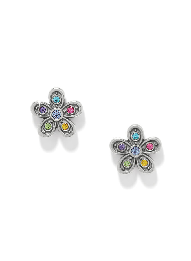 Enchanting Gem Flower Earrings
