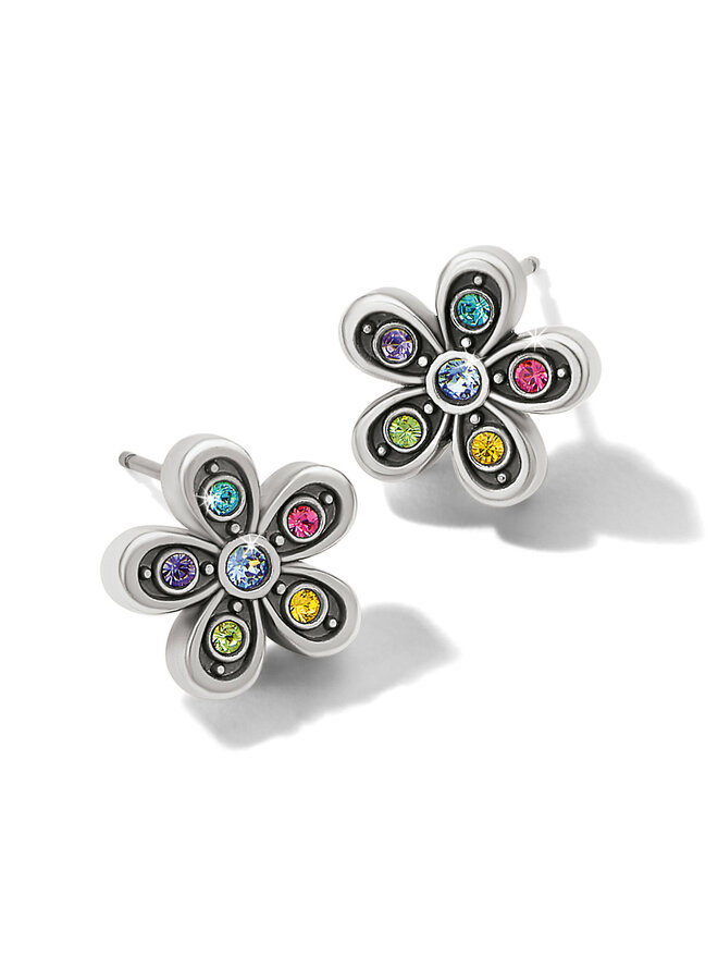 Enchanting Gem Flower Earrings