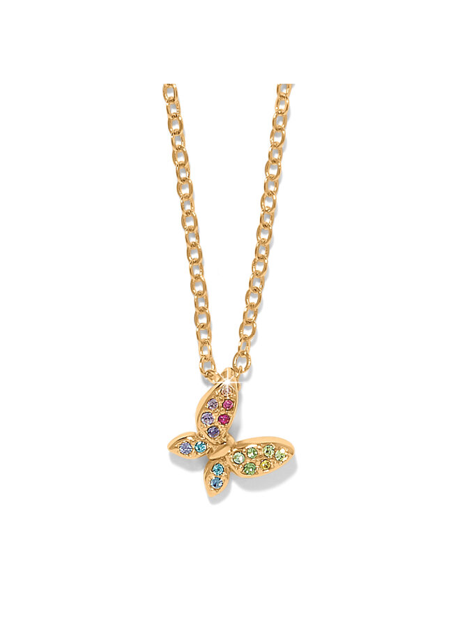 Enchanting Gem Butterfly Necklace