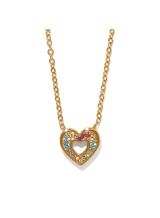 Enchanting Gem Heart Necklace