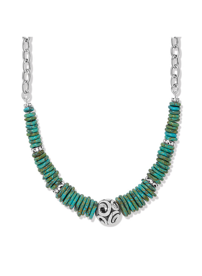 Contempo Sonora Verde Blue Disc Necklace
