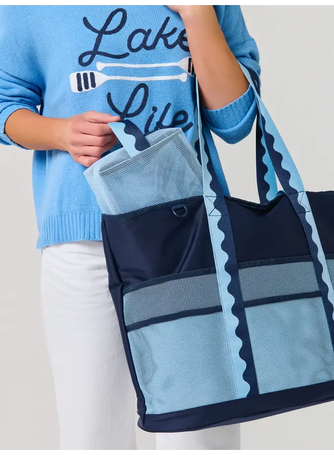 Camden Neoprene Tote Navy