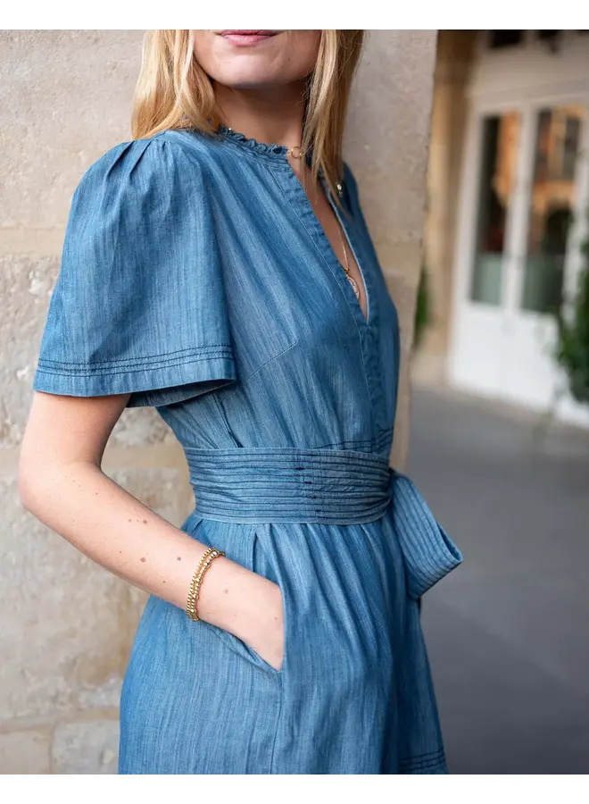 Pariscope Maxi Dress Chambray