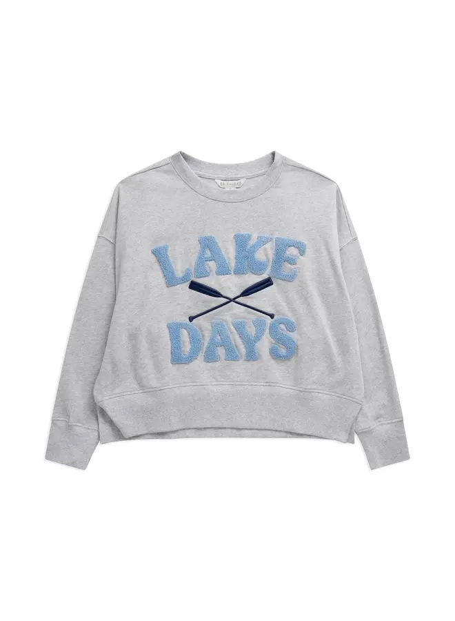 Lake Days Relaxed Sweatshirt Grey