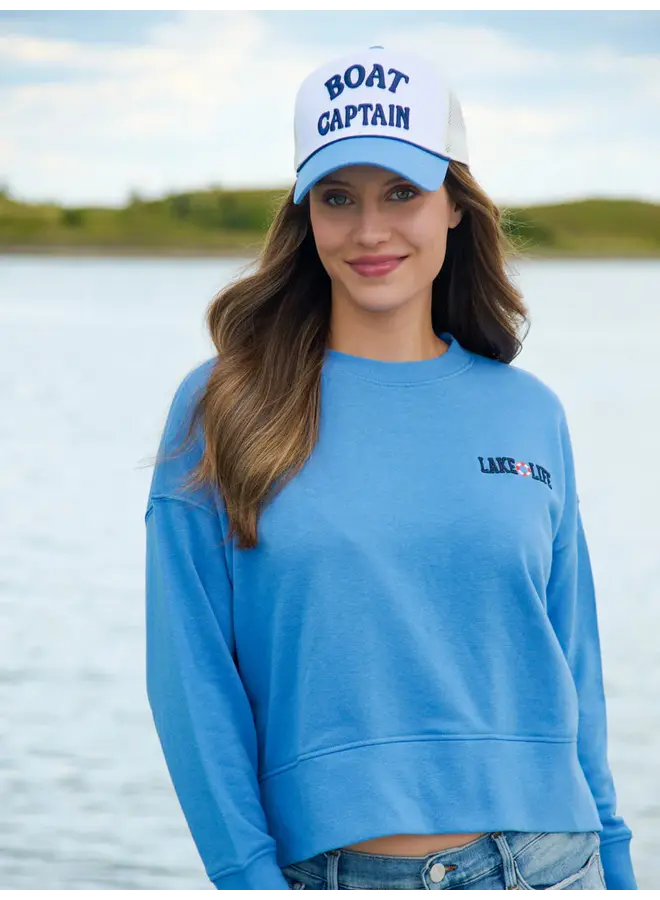 Boat Captain Trucker Hat White