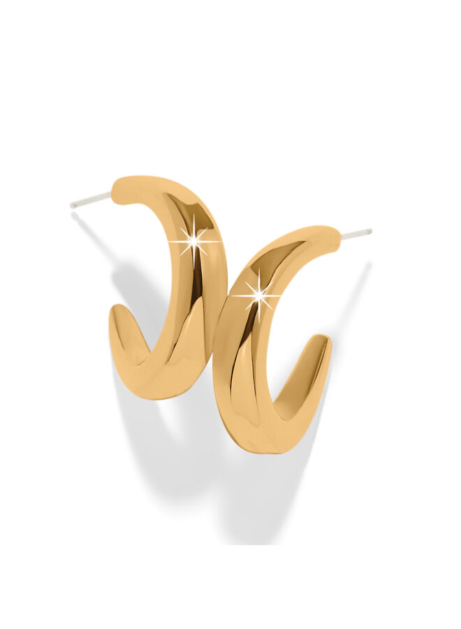 Cascade Rio Hoop Earrings Gold