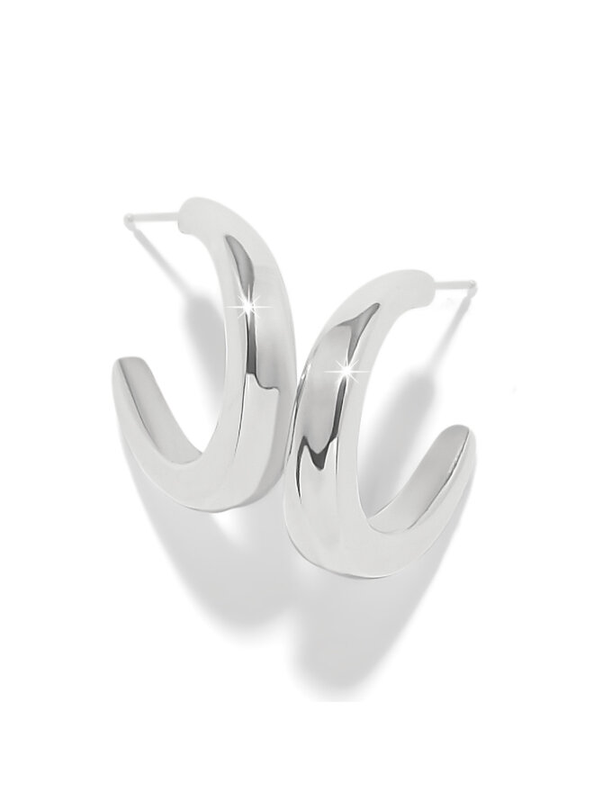 Cascade Rio Hoop Earrings Silver