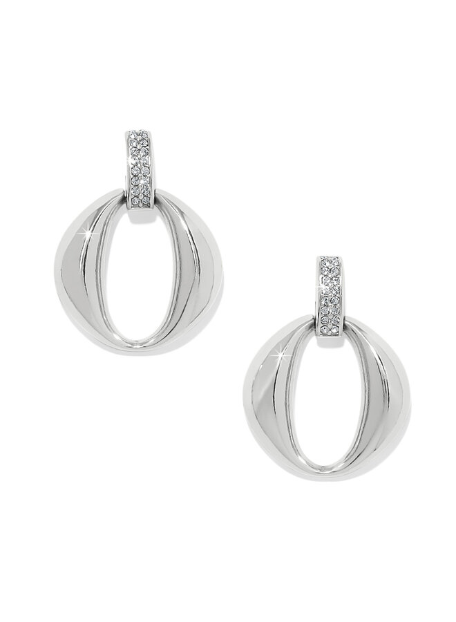 Meridian Classic Crescent Post Drop Earrings