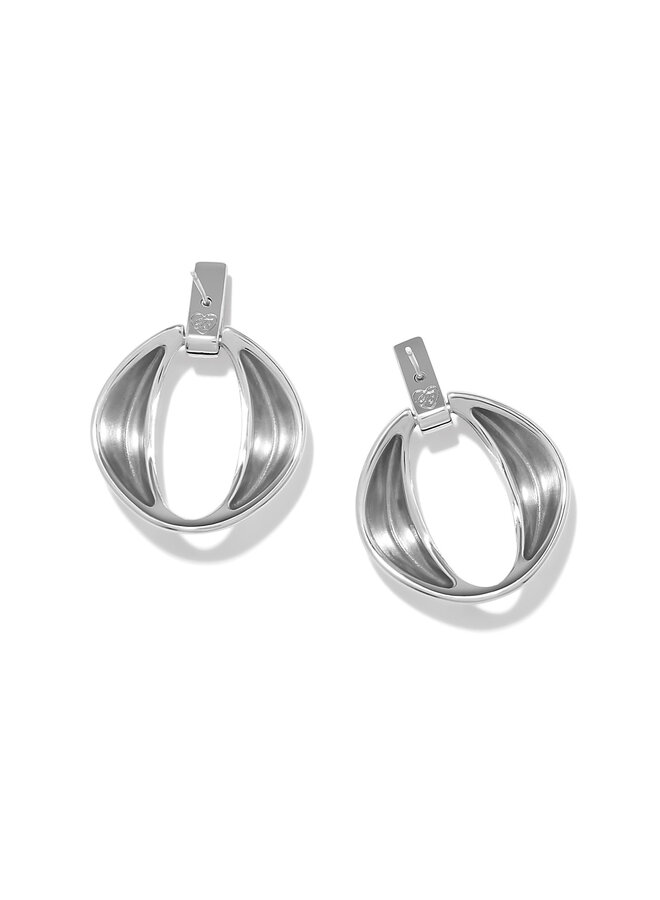 Meridian Classic Crescent Post Drop Earrings