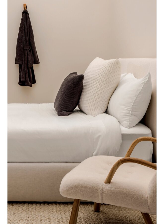 Washed Bamboo Sheet Set White