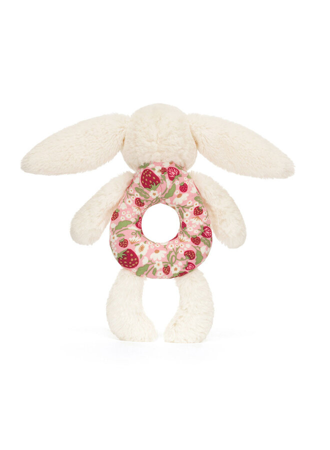 Blossom Cream Bunny Berry Ring Rattle