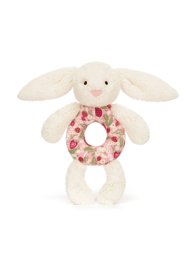 Blossom Cream Bunny Berry Ring Rattle
