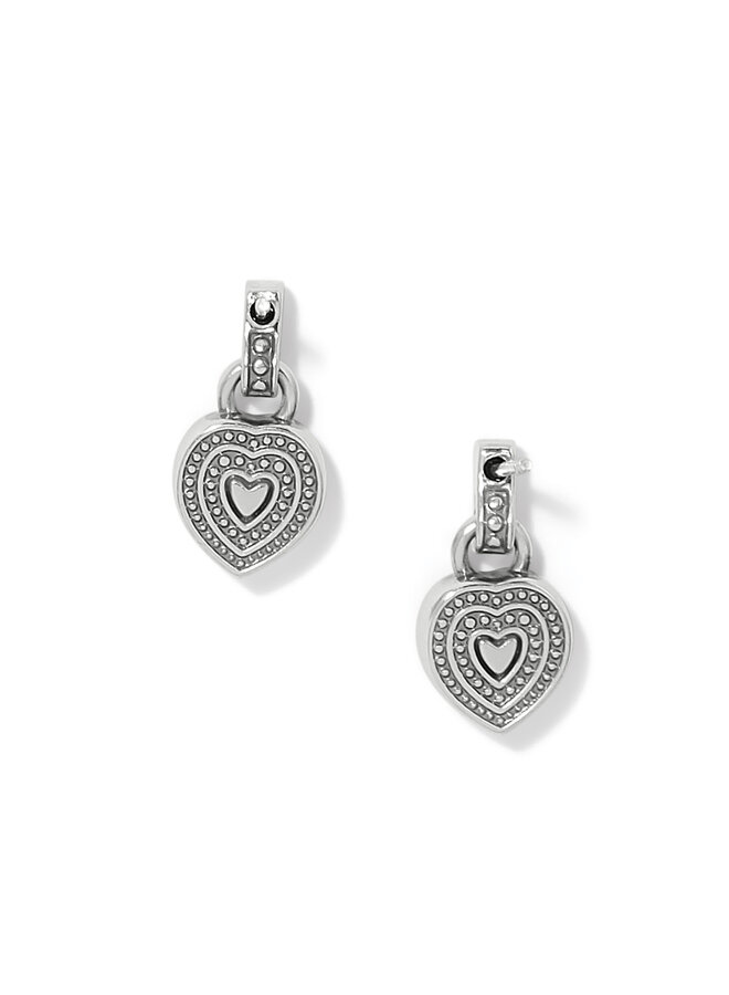 Halo Gemma Petite Heart Post Drop Earrings