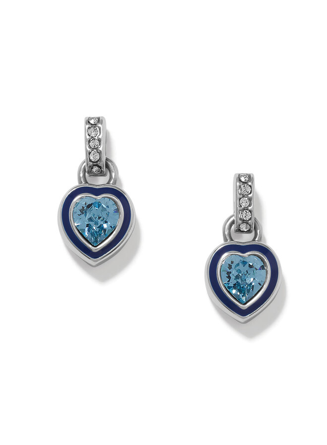Halo Gemma Petite Heart Post Drop Earrings