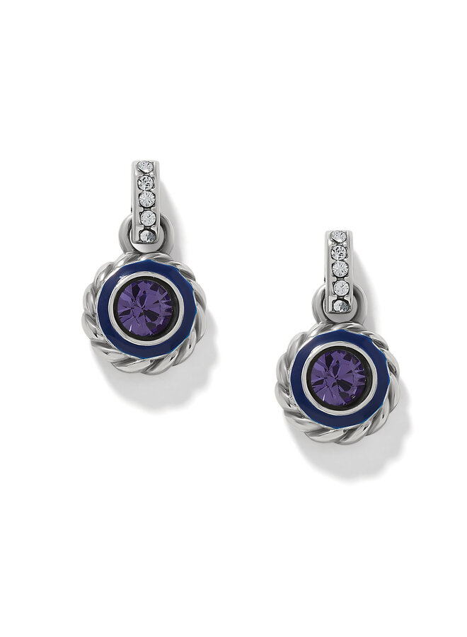 Halo Gemma Petite Round Post Drop Earrings