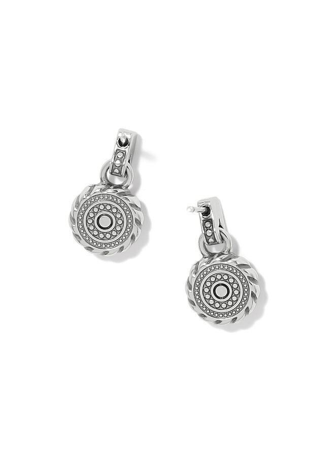 Halo Gemma Petite Round Post Drop Earrings