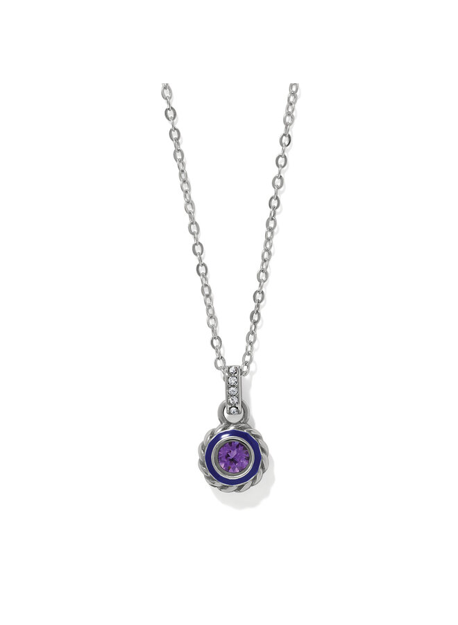 Halo Gemma Petite Round Necklace