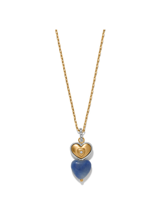 One Heart Duo Heart Petite Necklace