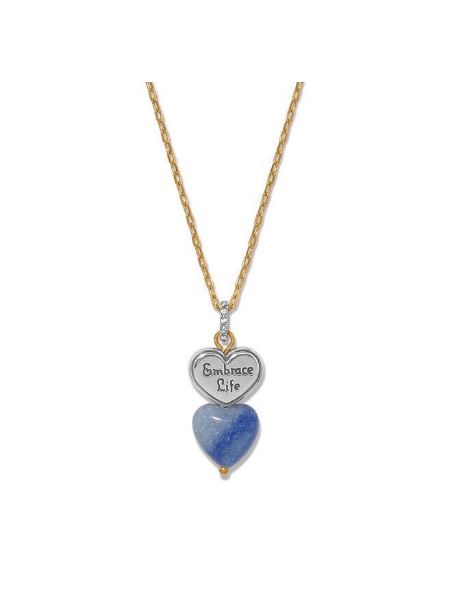 One Heart Duo Heart Petite Necklace