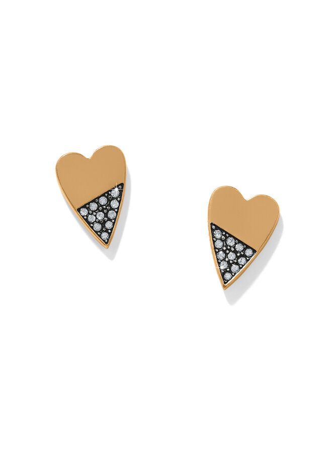 Love Messages Higher Love Heart Post Earrings