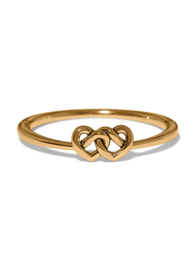 Interlok Linked Hearts Hinged Bangle