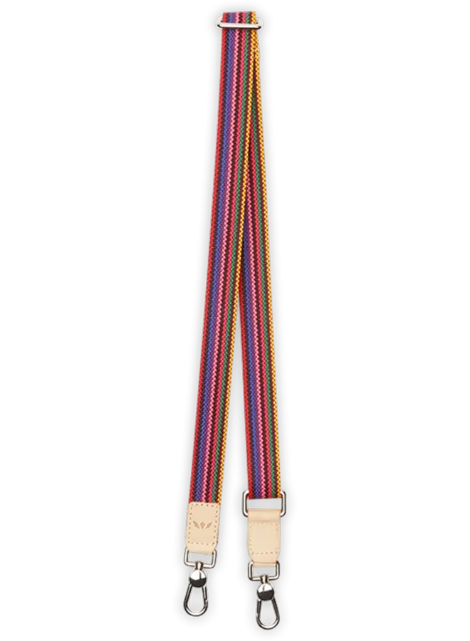 Slim Crossbody Strap Pink Webbing
