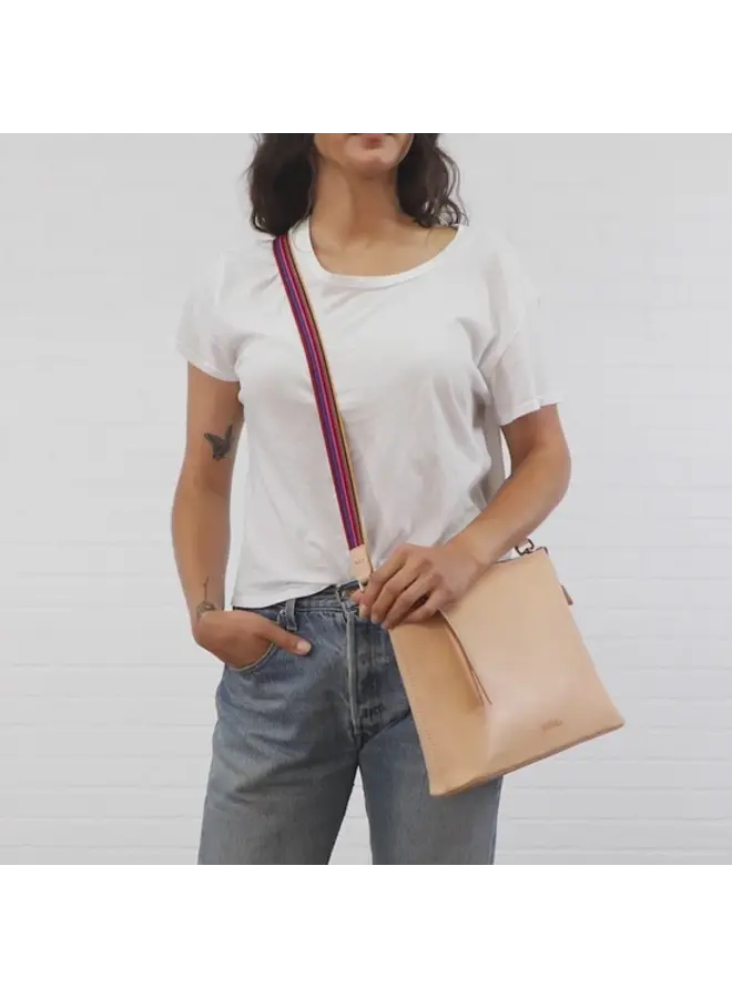 Slim Crossbody Strap Pink Webbing