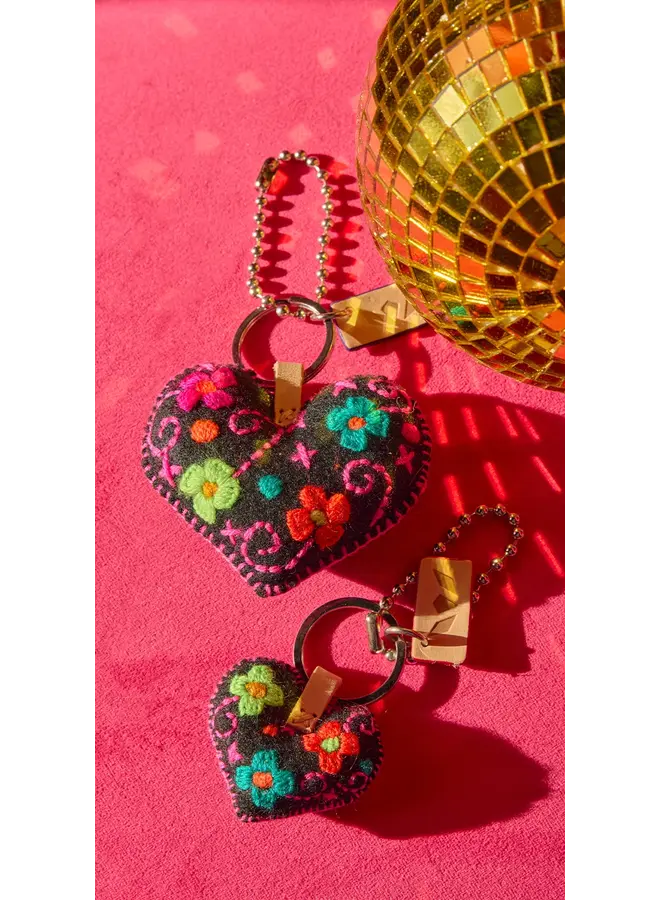 Charm Corazon Chico Black