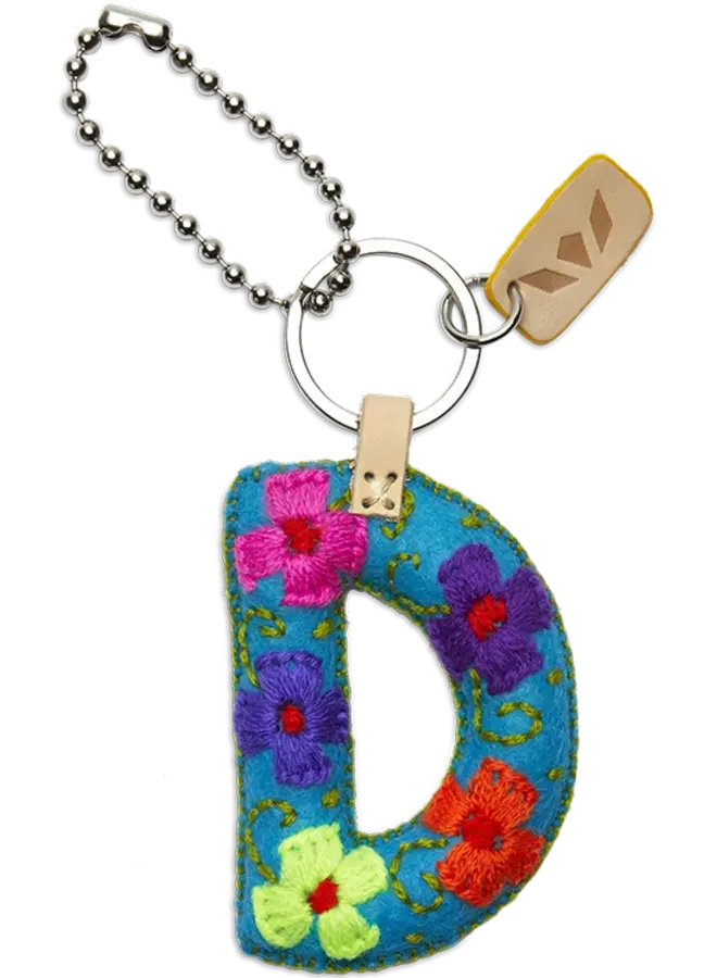 Felt Alphabet Charm Turquoise